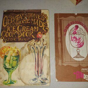 The Old Fashioned Home Made Ice Cream Cook Book 1974 + Ye Olde Proctor Silex